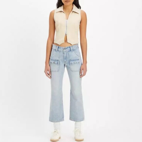 Levi's Middy Ankle Bootcut Women's Jeans Size 24 x 27 - Picture 1 of 8